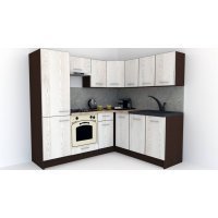 Bucatarie de Colt GENA NEW 7 DR. 180-210, Cu Corp de Cuptor, Wenge / Decor K010